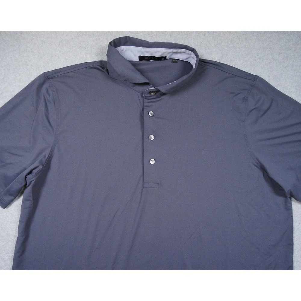 Greyson Polo Shirt Mens XL Gray Short Sleeve Golf Stretch Adult Collared